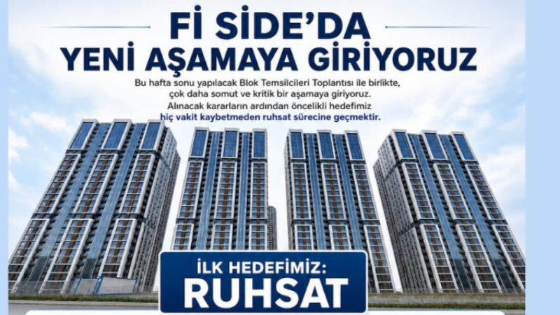 Fi Side Ruhsat Sürecinde Kritik Başvuru Belediyeye Sunulacak